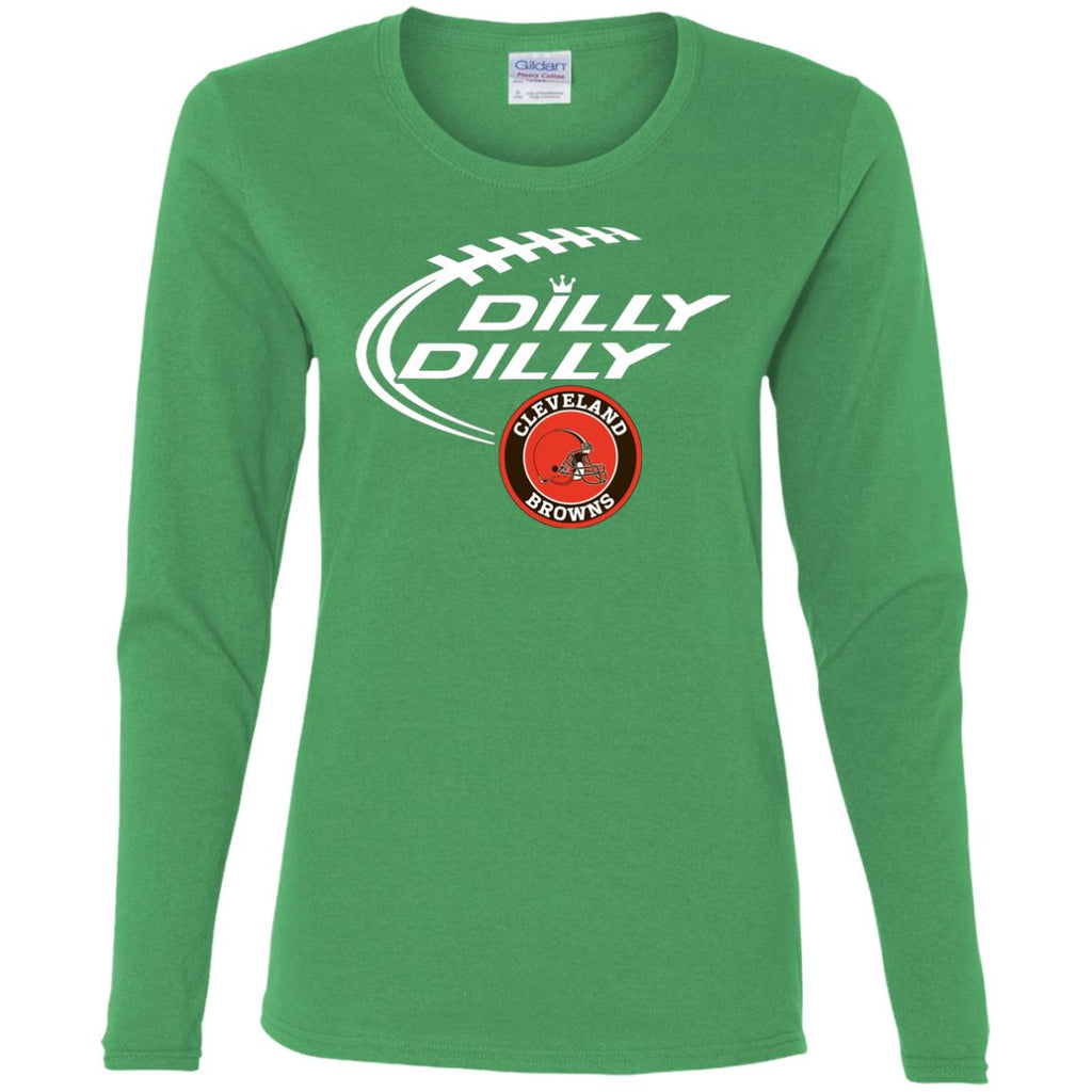 Dilly Dilly Cleverlan Browns Nfl Football Women Long Sleeve Shirt