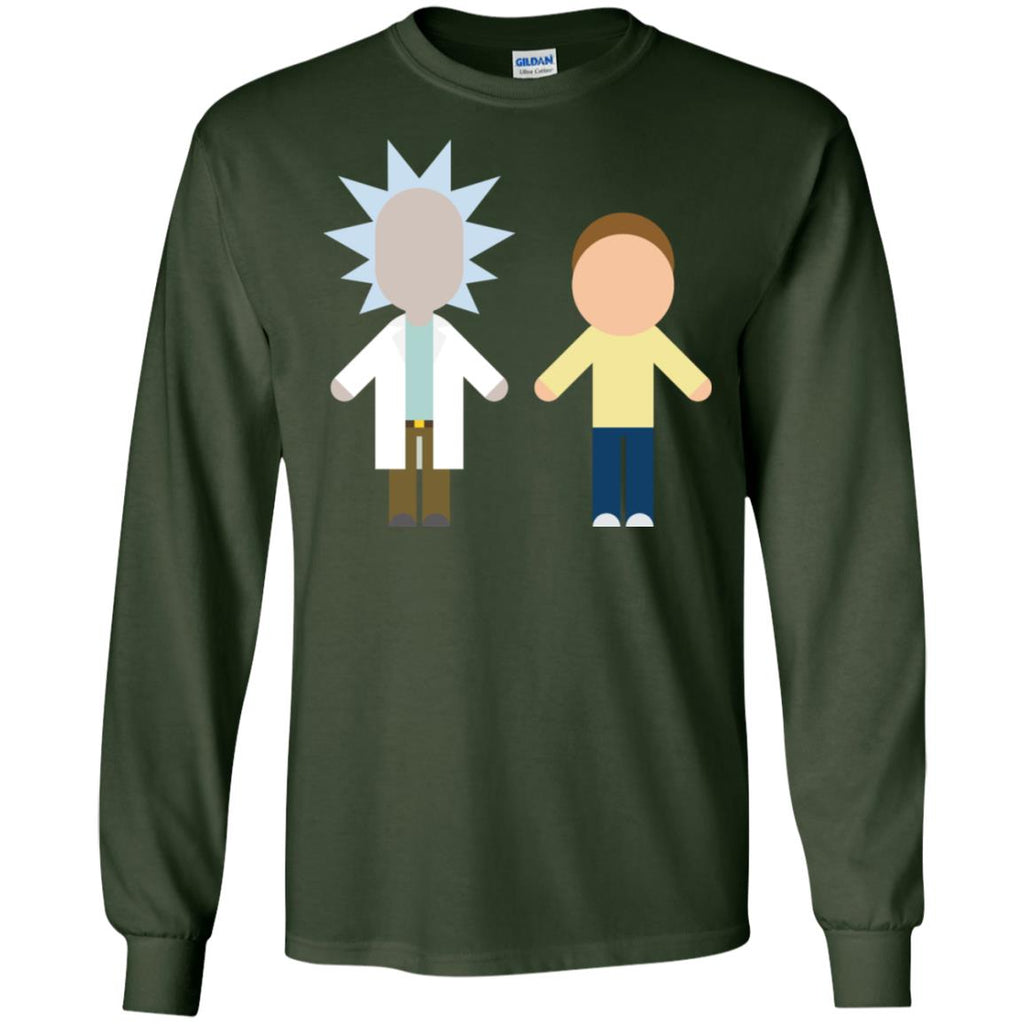 Rick And Morty Chibi Style Men Long SLeeve Shirt