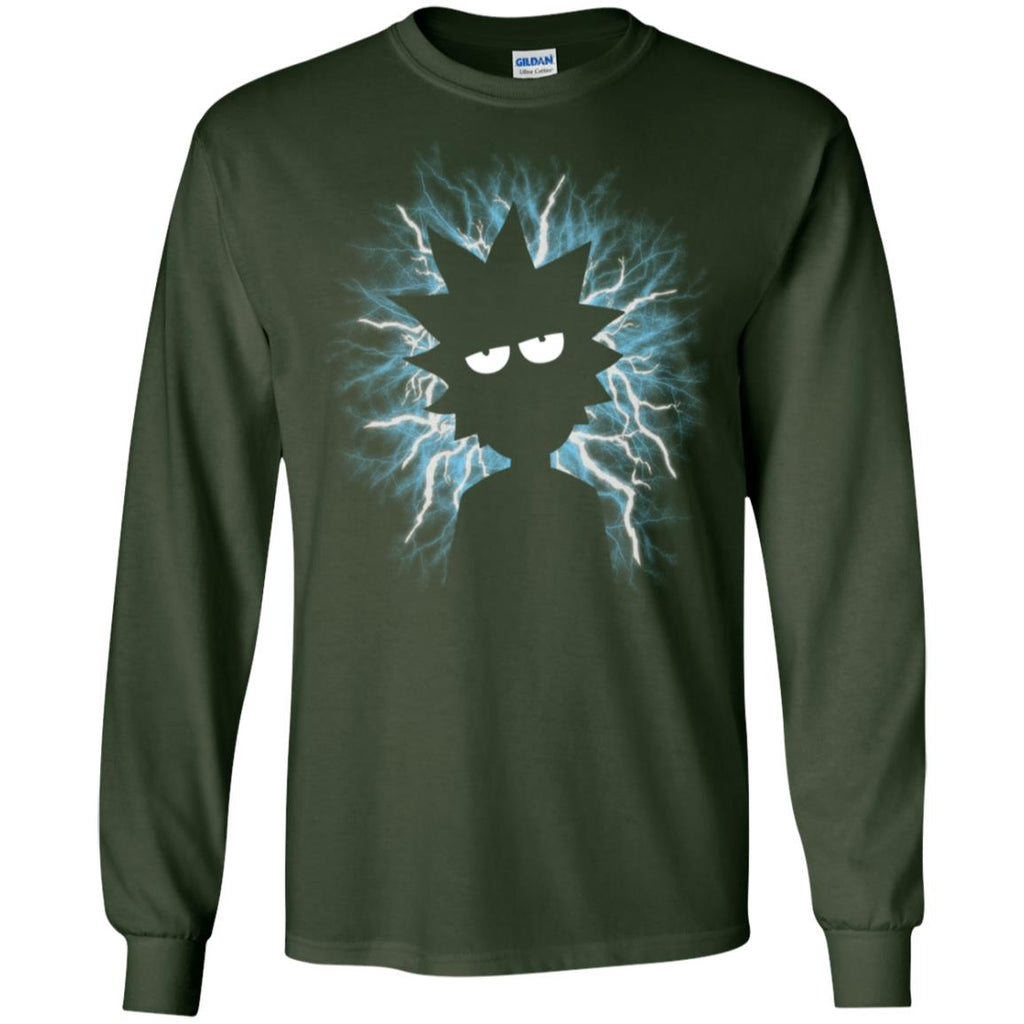 Rick And Morty Mad Scientist Men Long SLeeve Shirt
