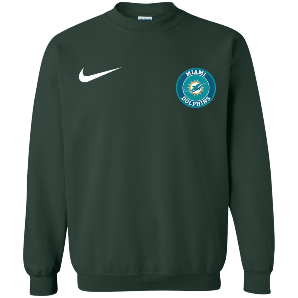Nike Miami Dolphins Nfl Football Unisex Crewneck Pullover Sweatshirt