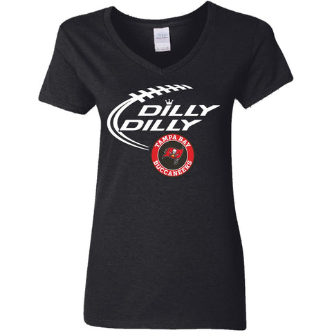 Dilly Dilly Tampa Bay Buccaneers Nfl Football Women V-Neck T-Shirt