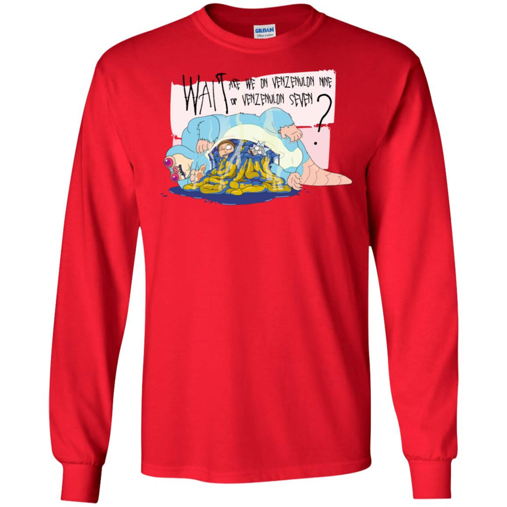 Ricky And Morty Which Venzenulon Are We On Men Long SLeeve Shirt
