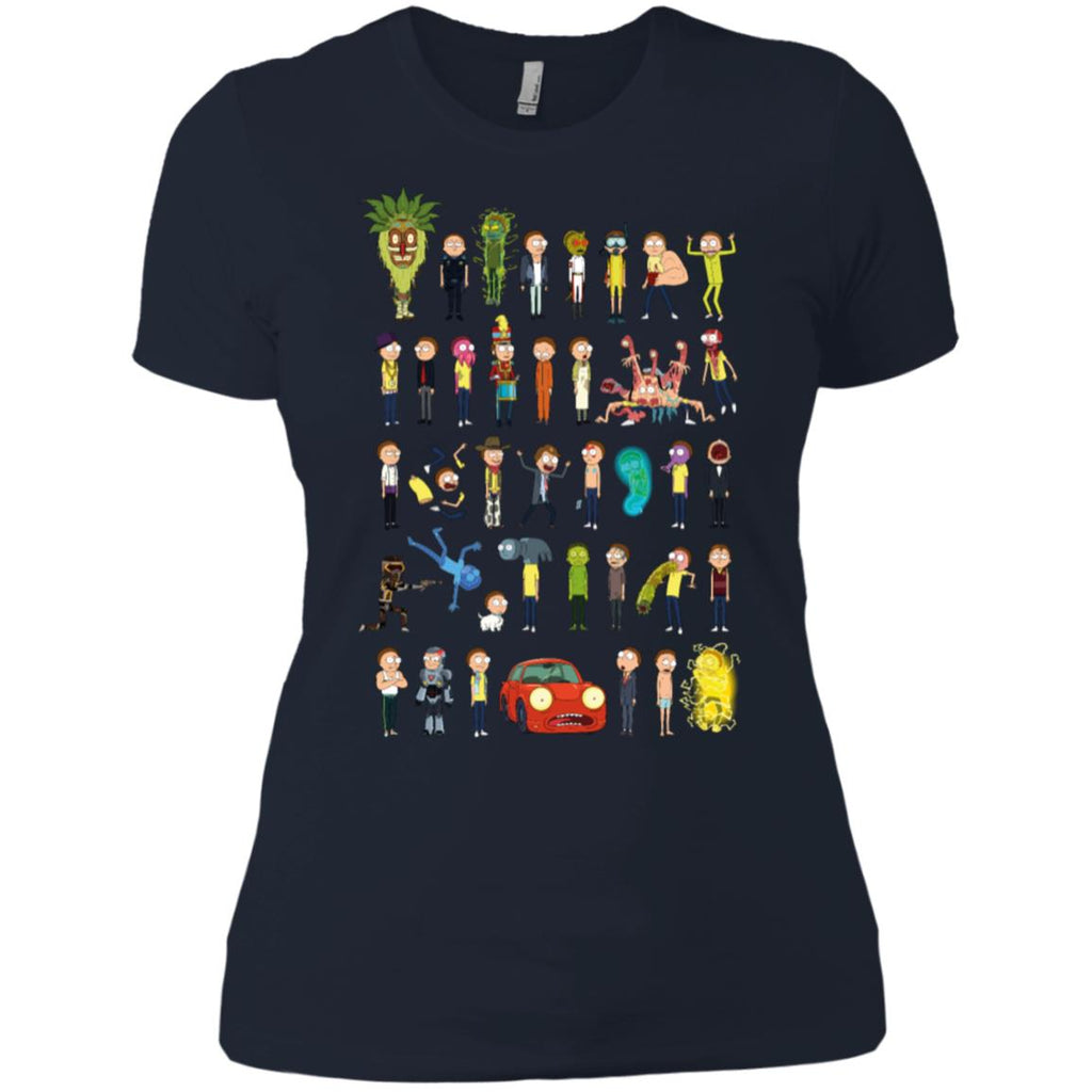Ricky And Morty The Many Morty's Women T-Shirt