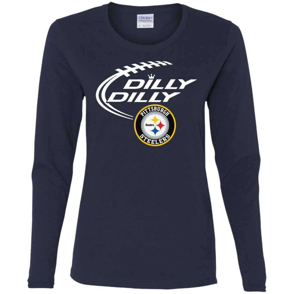 Dilly Dilly Pittsburgh Steelers Nfl Football Women Long Sleeve Shirt