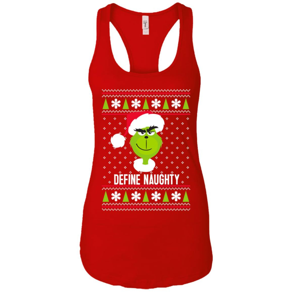 Dr. Seuss The Grinch Naughty Grinch Christmas Sweatshirt Women Tank