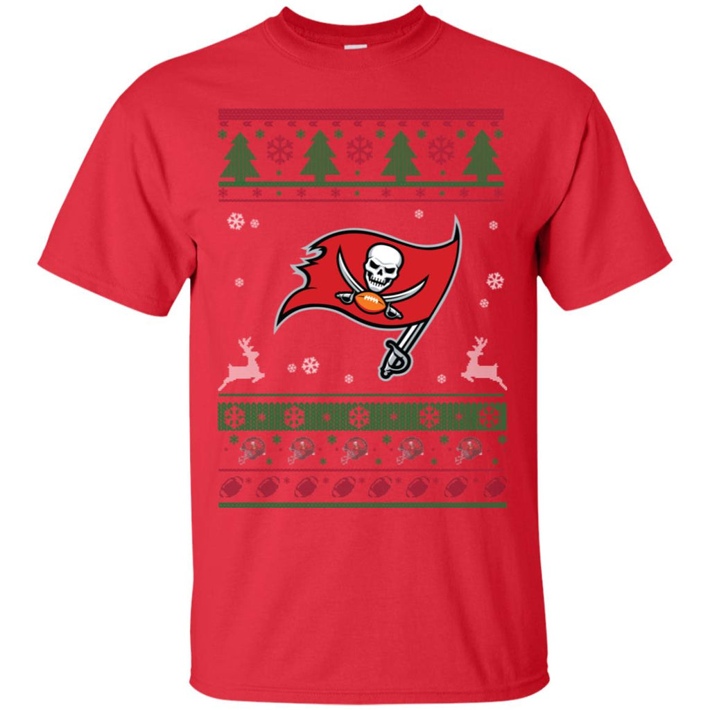 Tampa Bay Buccaneers Logo Football Teams Ugly Christmas Sweater Men T-Shirt
