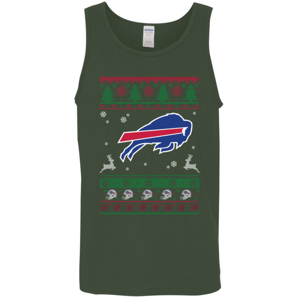 Buffalo Bills Logo Football Teams Ugly Christmas Sweater Men Tank Top