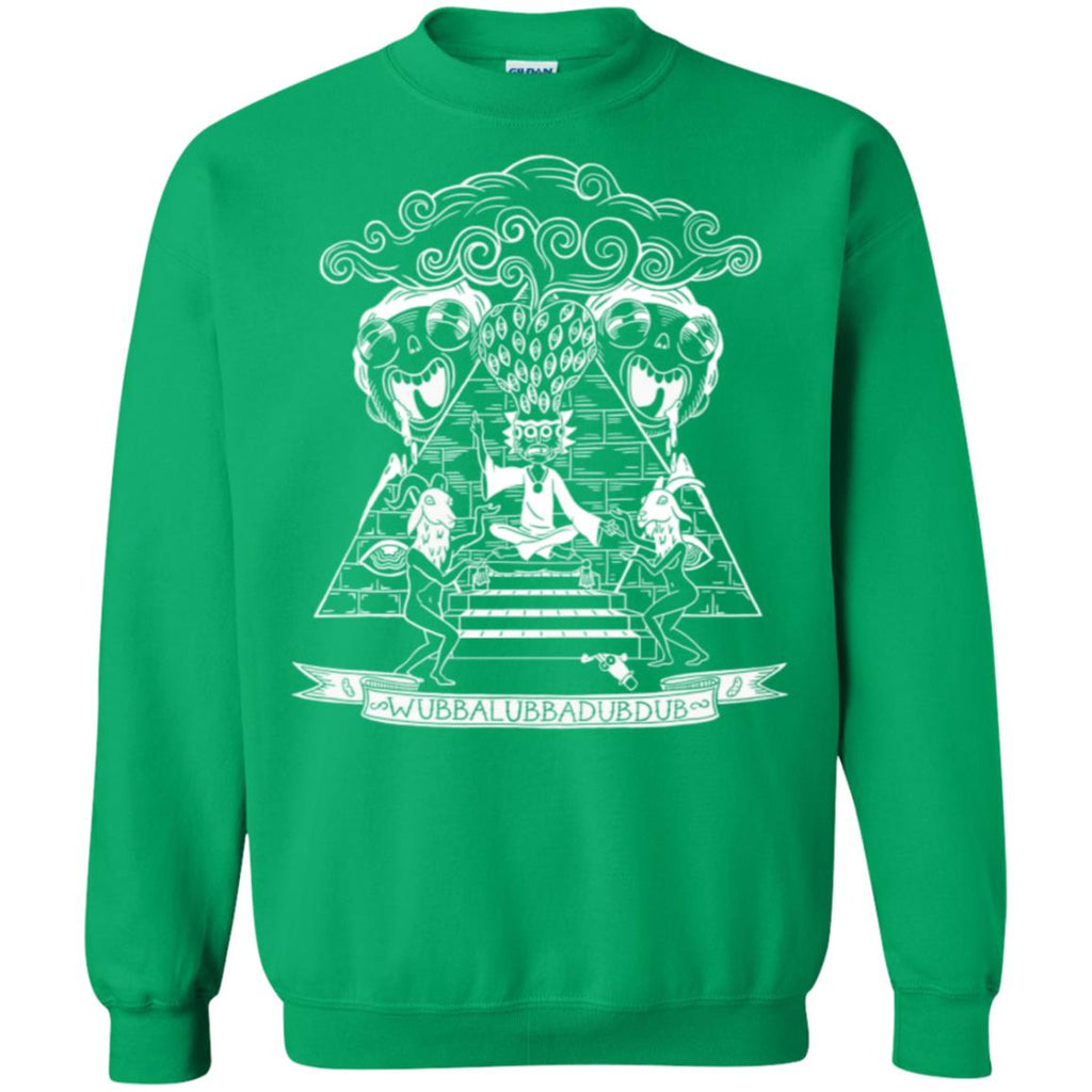 Rick And Morty Wubba Lubba Dub Dub Pyramid Unisex Crewneck Pullover Sweatshirt