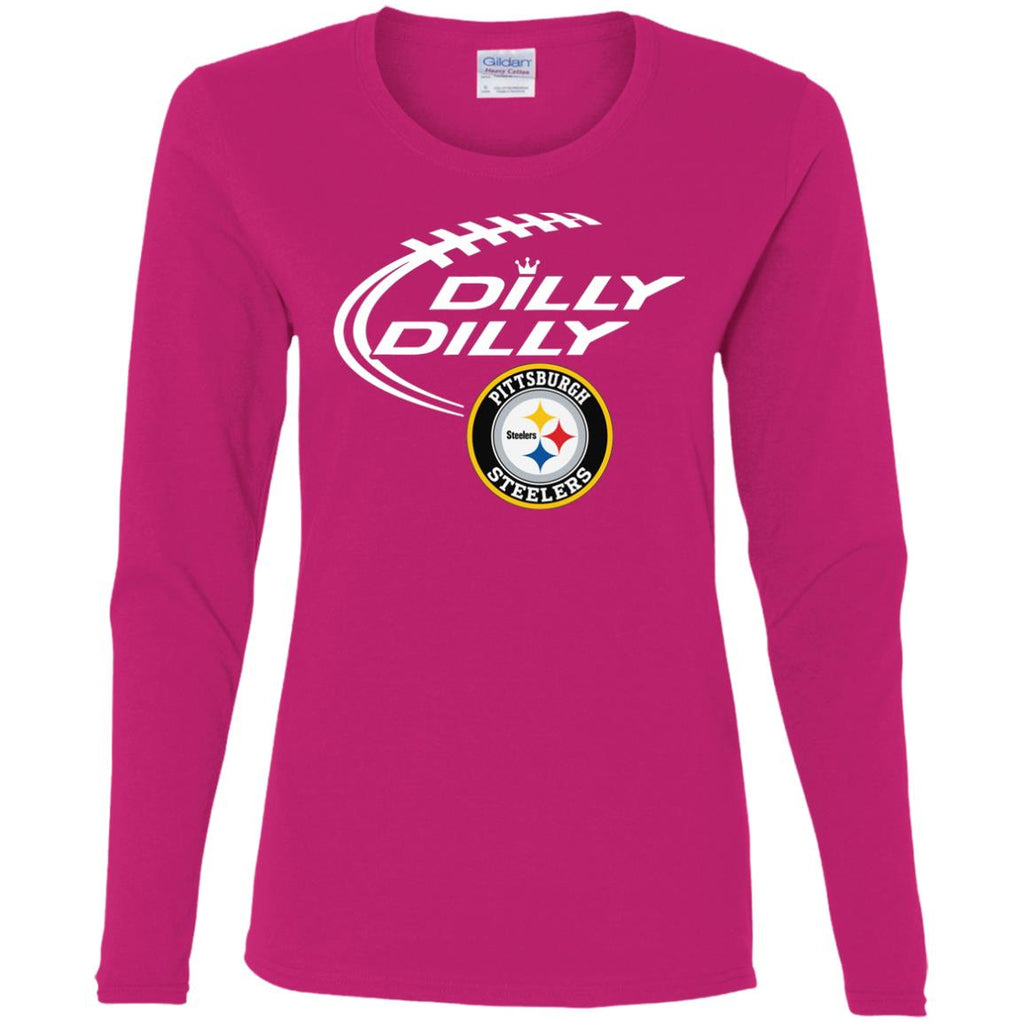 Dilly Dilly Pittsburgh Steelers Nfl Football Women Long Sleeve Shirt