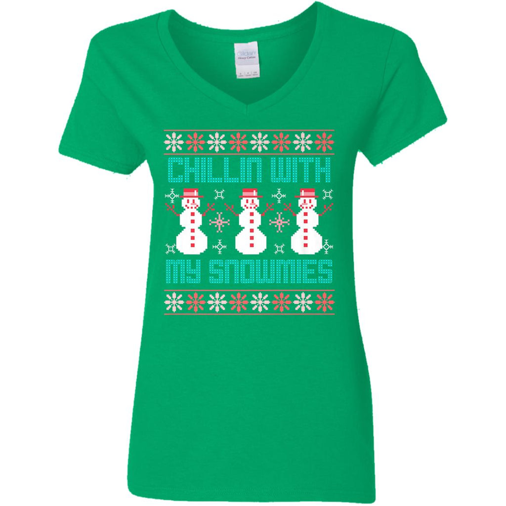 Fun Ugly Christmas Style Women V-Neck T-Shirt