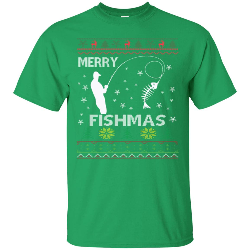 Merry Fishmas Ugly Christmas Men T-Shirt