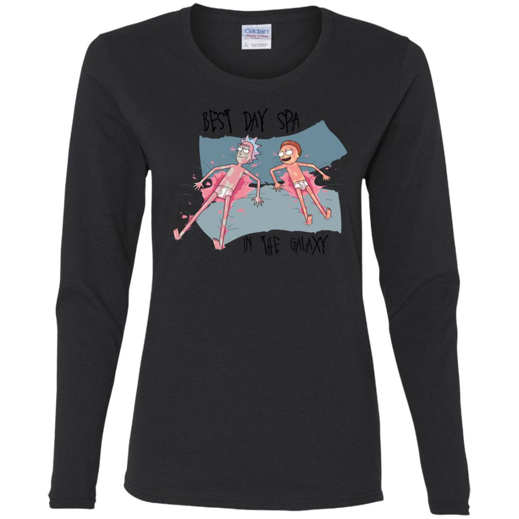 Rick And Morty Best Spa Day In The Galaxy Women Long Sleeve Shirt