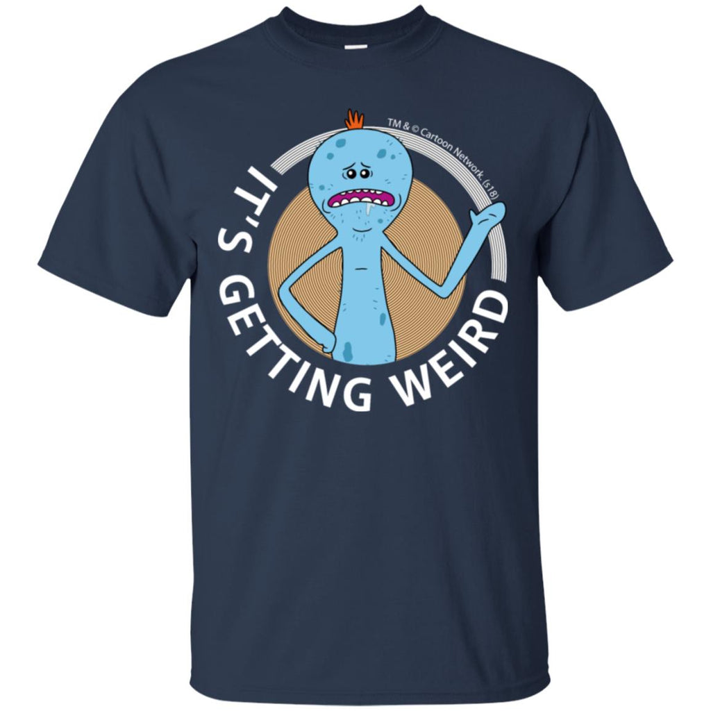 Rick And Morty Mr Meeseeks It's Getting Weird Mug Men T-Shirt