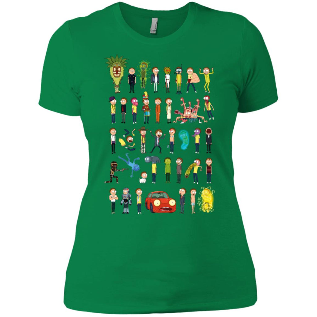 Ricky And Morty The Many Morty's Women T-Shirt
