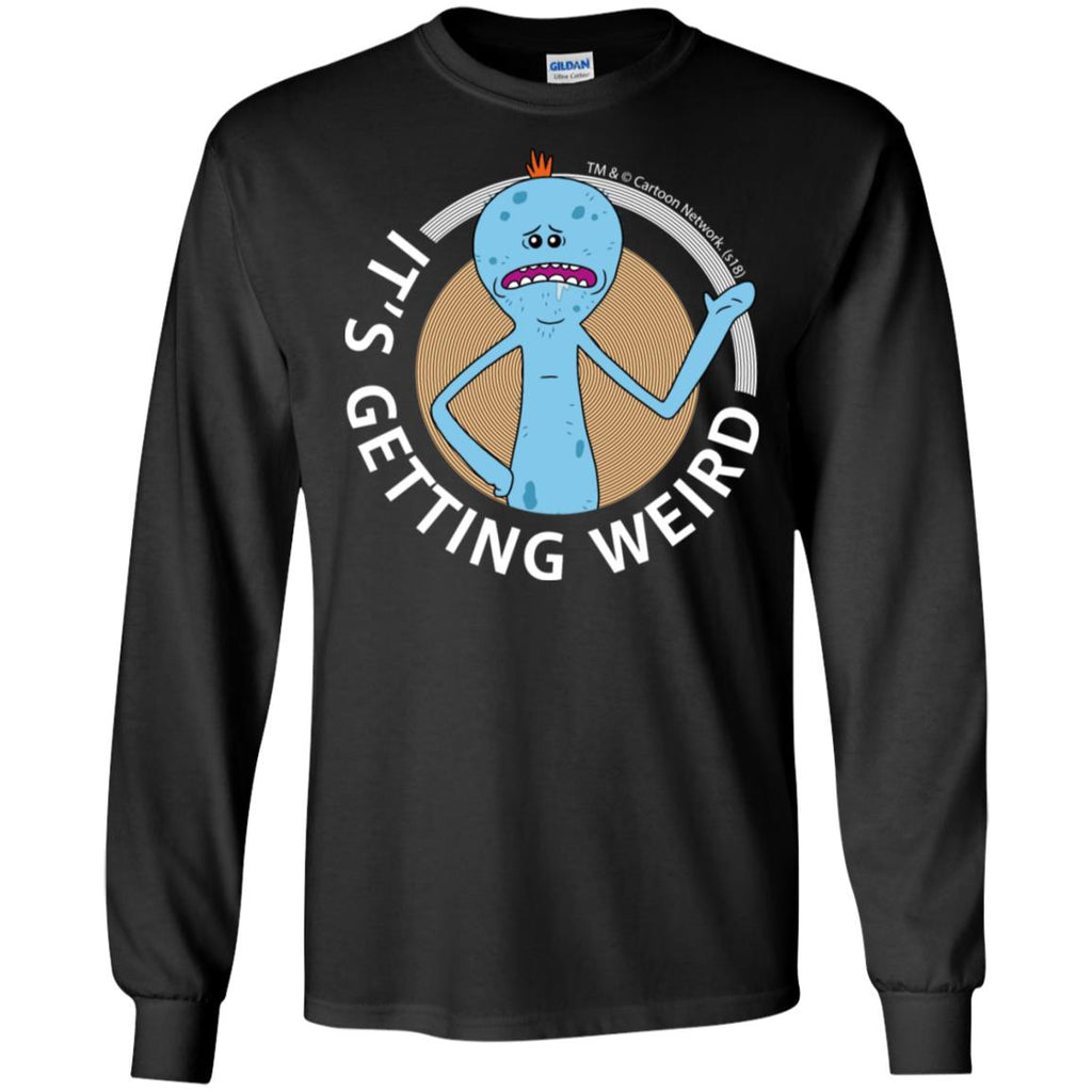 Rick And Morty Mr Meeseeks It's Getting Weird Mug Men Long SLeeve Shirt