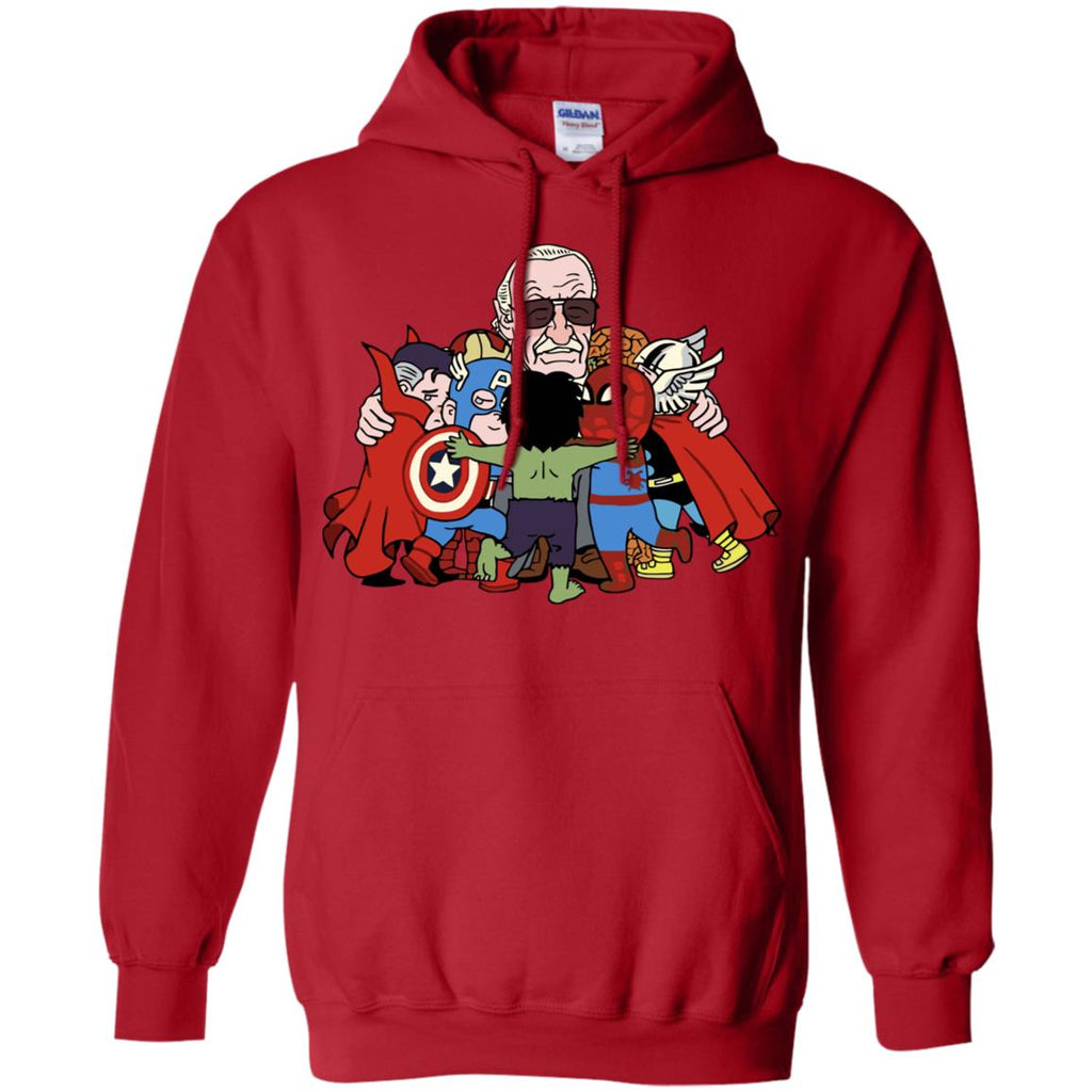 Stan Lee Shirt - Father Of Super Heroes Men Pullover Hoodie