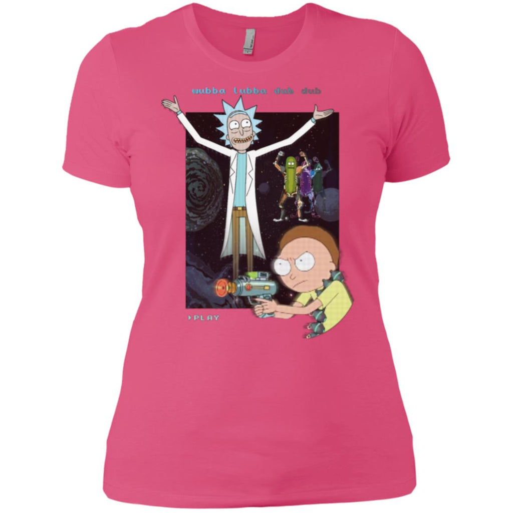Rick And Morty Retro Video Game Women T-Shirt
