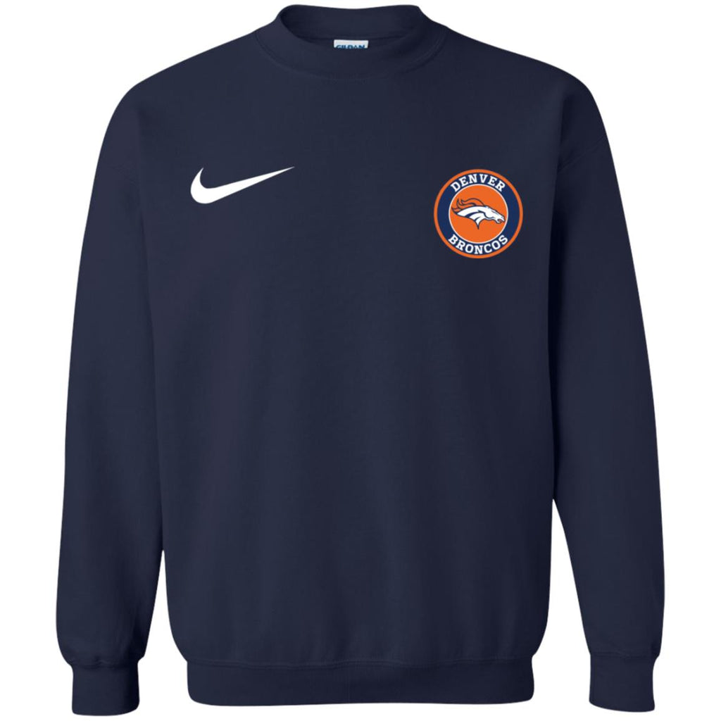 Nike Denver Broncos Nfl Football Unisex Crewneck Pullover Sweatshirt