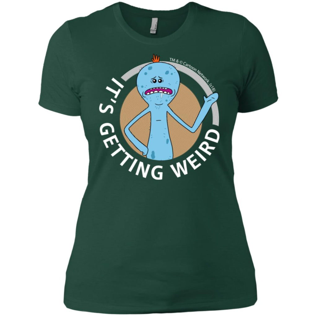 Rick And Morty Mr Meeseeks It's Getting Weird Mug Women T-Shirt