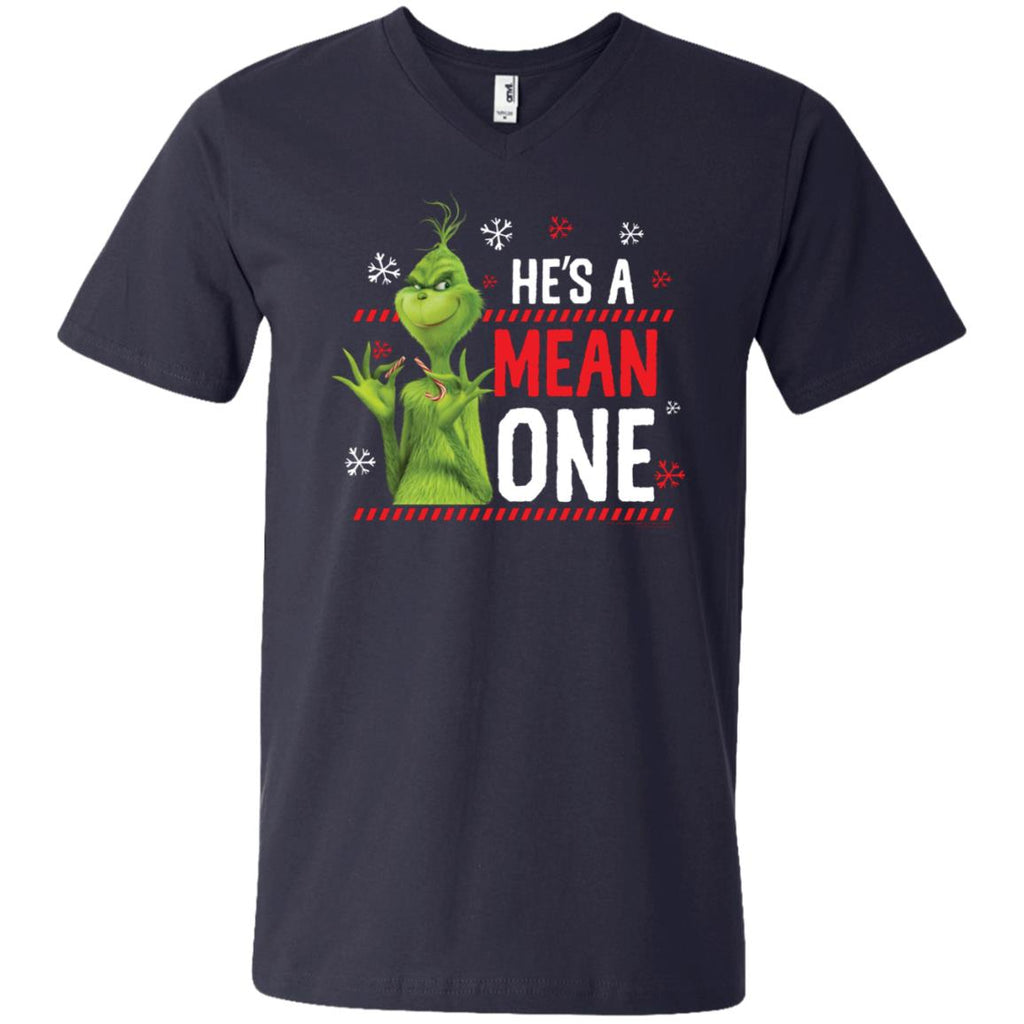 Dr. Seuss The Grinch Me Being Jolly Men V-Neck T-Shirt