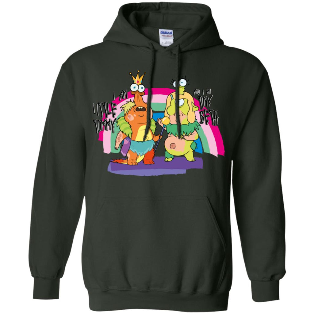 Rick And Morty Little Tommy And Tiny Beth Men Pullover Hoodie