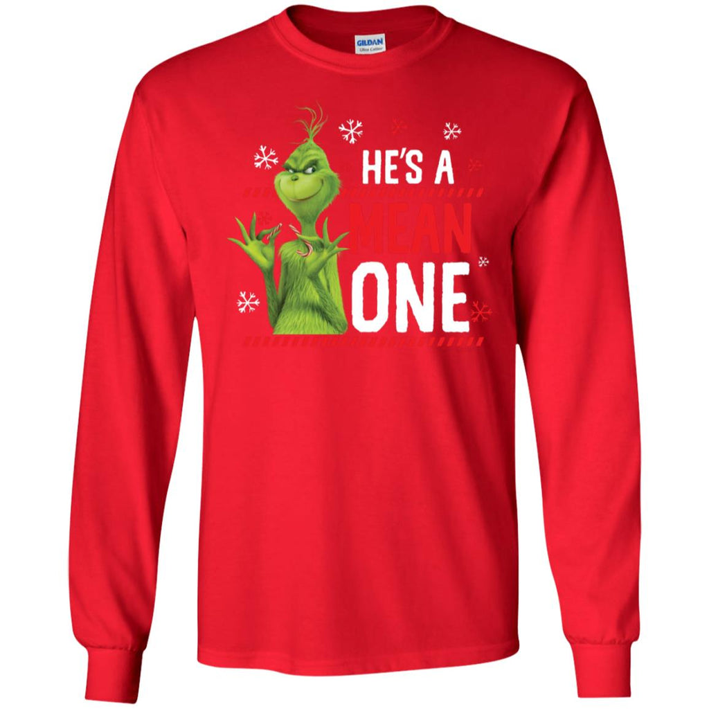 Dr. Seuss The Grinch Me Being Jolly Men Long SLeeve Shirt