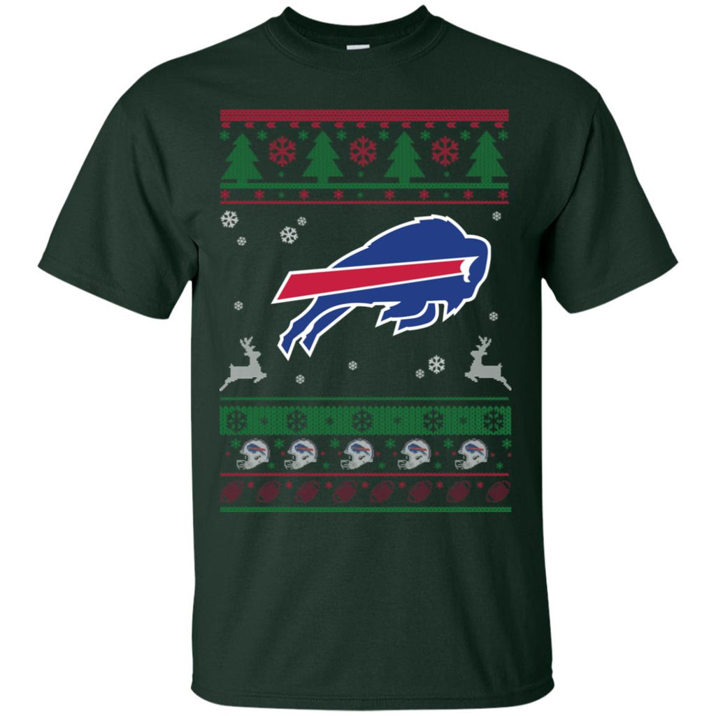 Buffalo Bills Logo Football Teams Ugly Christmas Sweater Men T-Shirt
