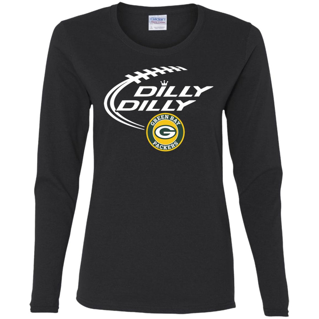 Dilly Dilly Green Bay Packers Nfl Football Women Long Sleeve Shirt