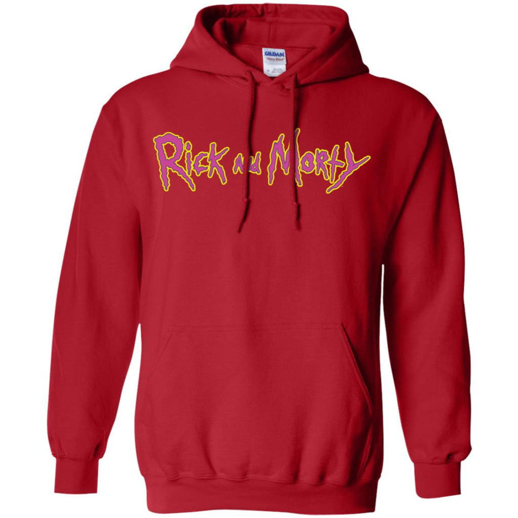 Rick And Morty Title Typography Shirt Men Pullover Hoodie