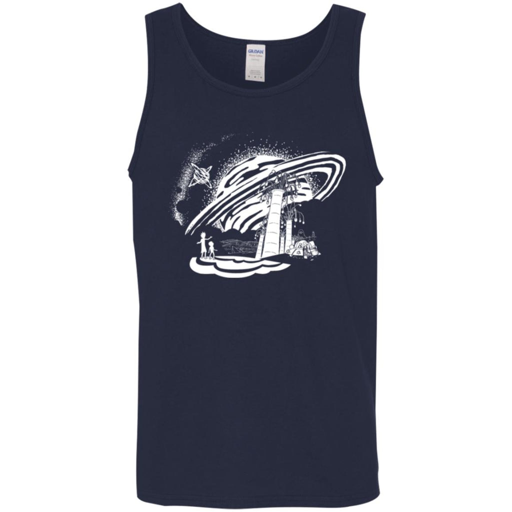 Rick And Morty Dimension 35-c Black And White Men Tank Top