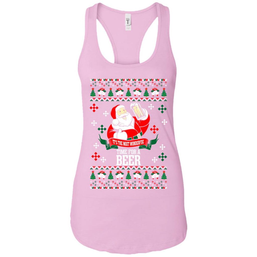 It's The Most Wonderful Time For A Beer Ugly Christmas Women Tank