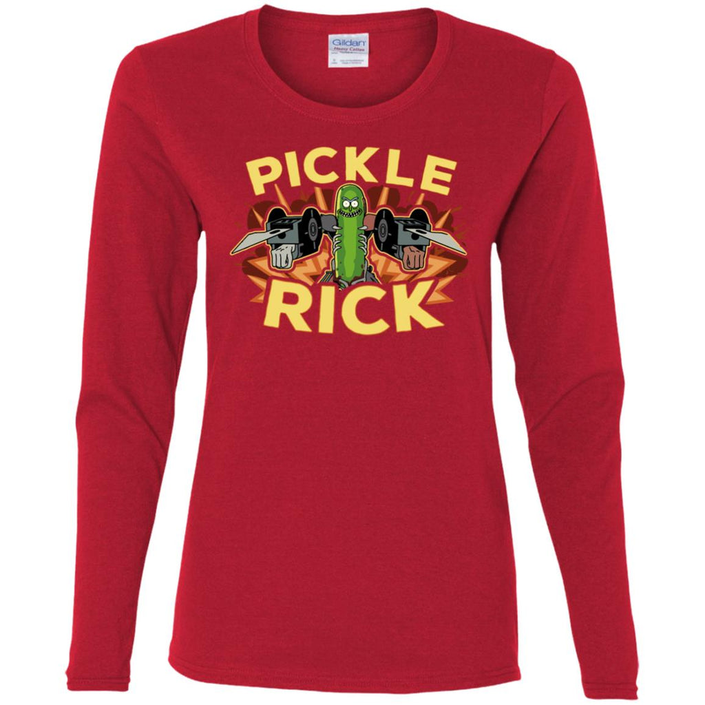 Rick And Morty Pickle Rick Women Long Sleeve Shirt