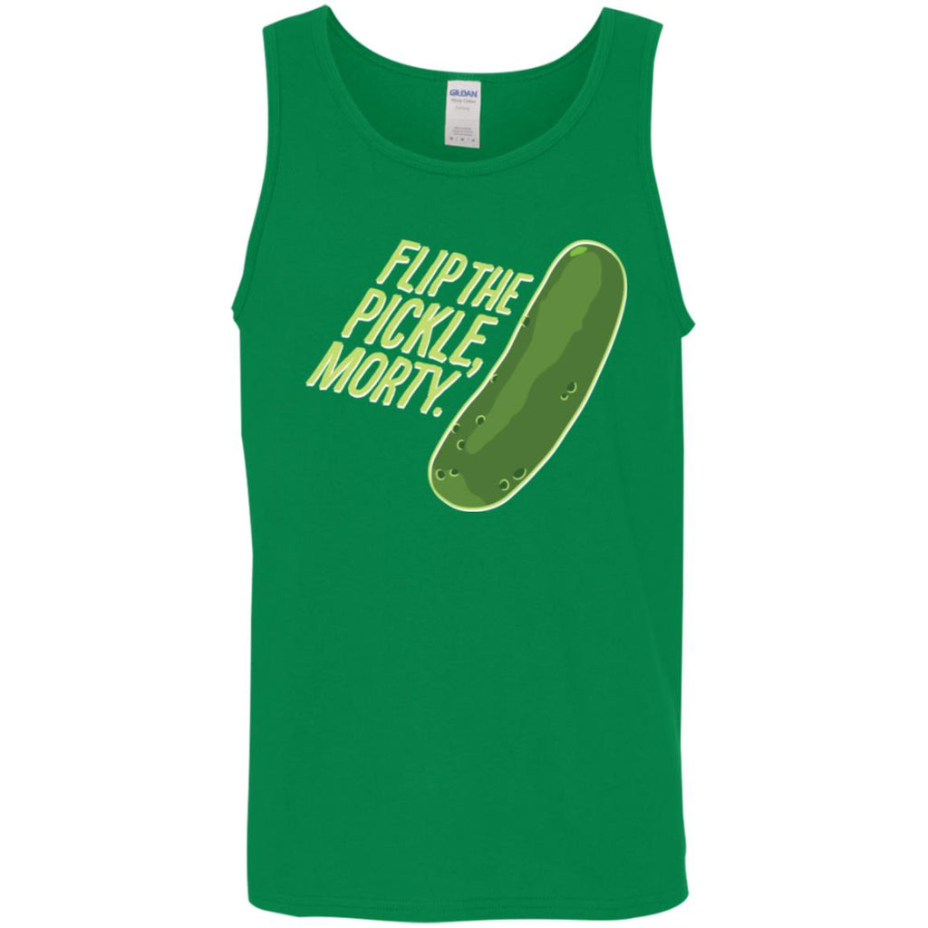 Rick And Morty Flip The Pickle Quote Men Tank Top