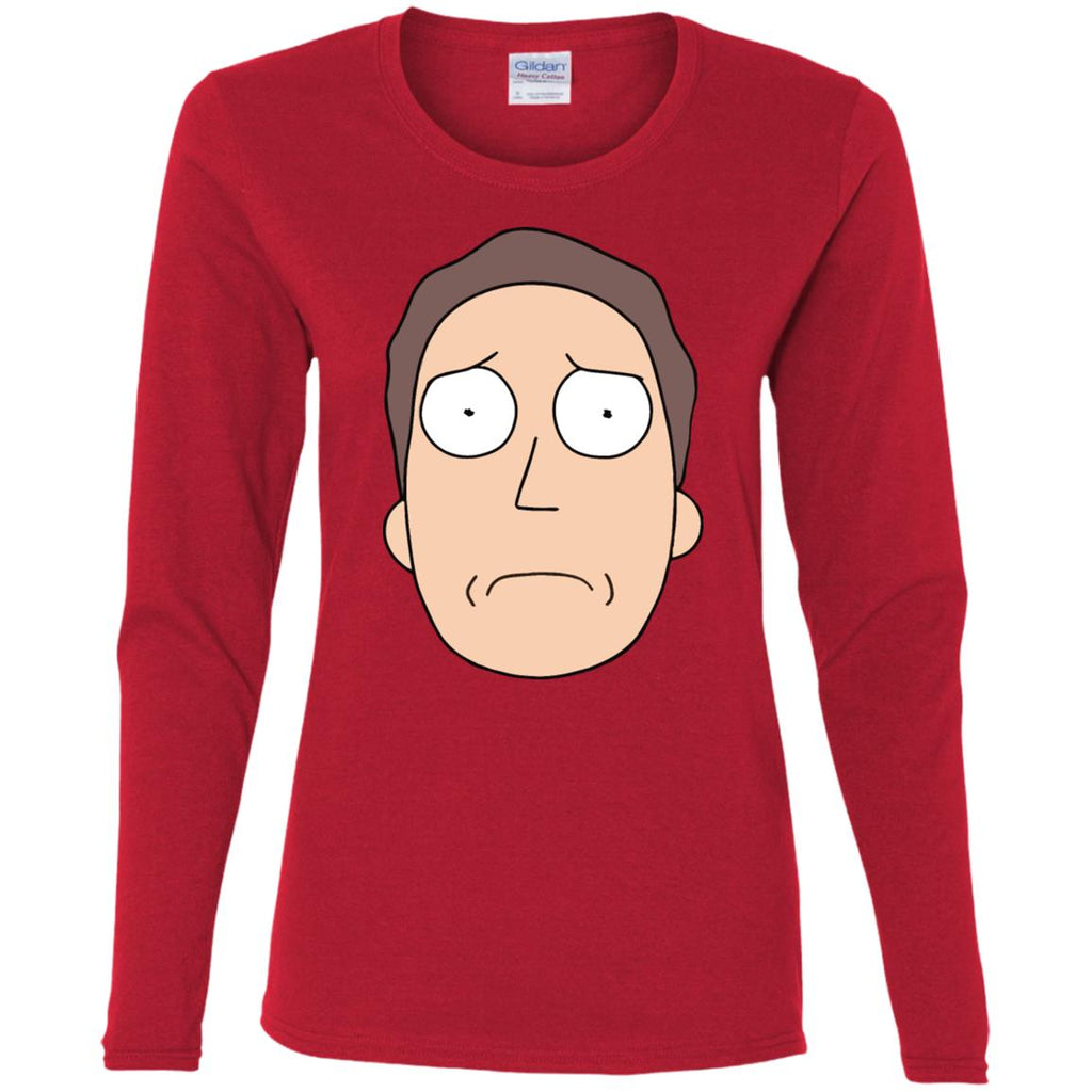 Rick And Morty Jerry Smith Women Long Sleeve Shirt