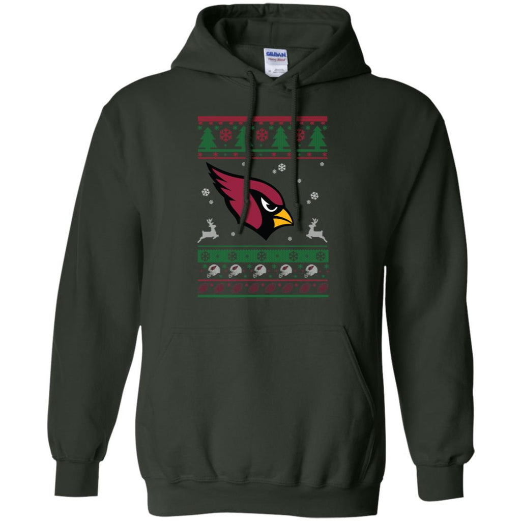 Arizona Cardinals Logo Football Teams Ugly Christmas Sweater Men Pullover Hoodie