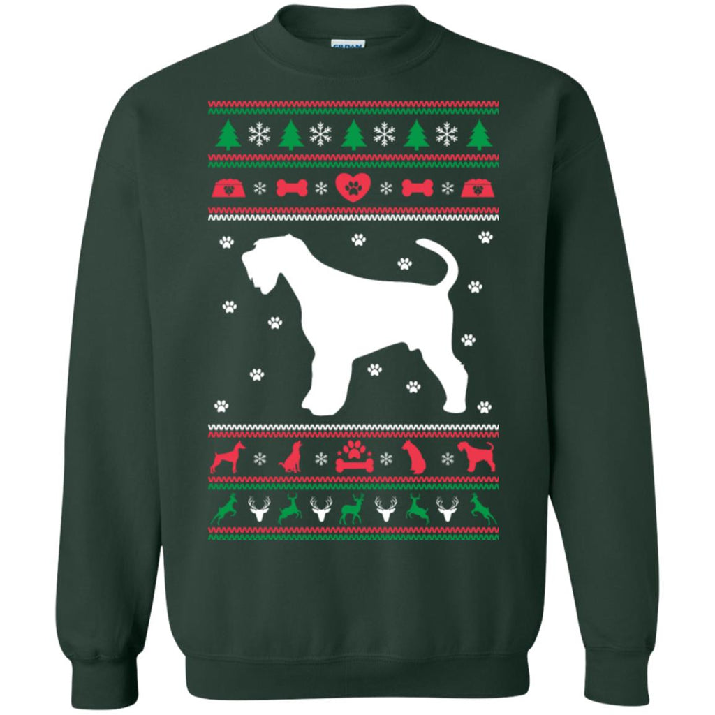 Christmas Airedale Dog Unisex Crewneck Pullover Sweatshirt