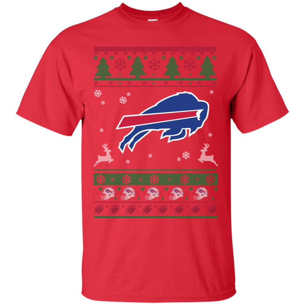 Buffalo Bills Logo Football Teams Ugly Christmas Sweater Men T-Shirt