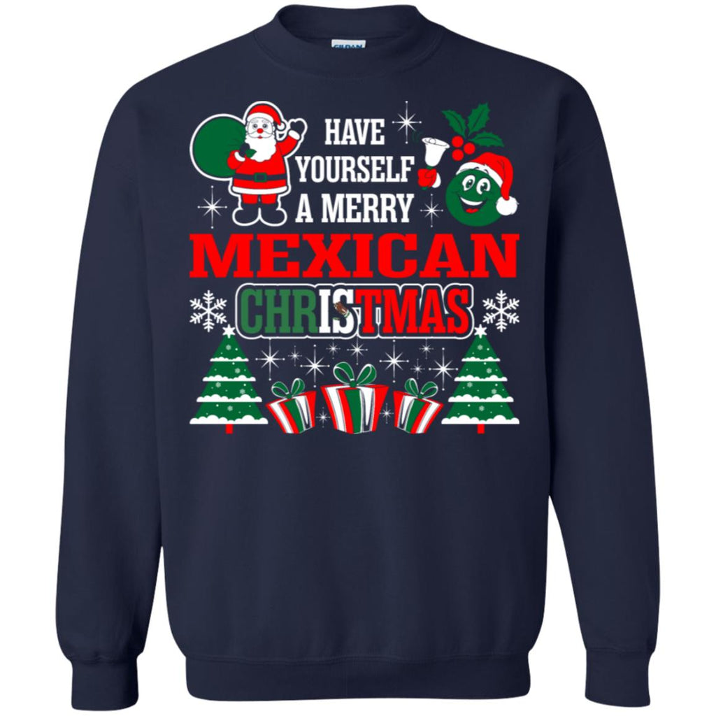 Have Yourself A Merry Mexican Christmas Unisex Crewneck Pullover Sweatshirt