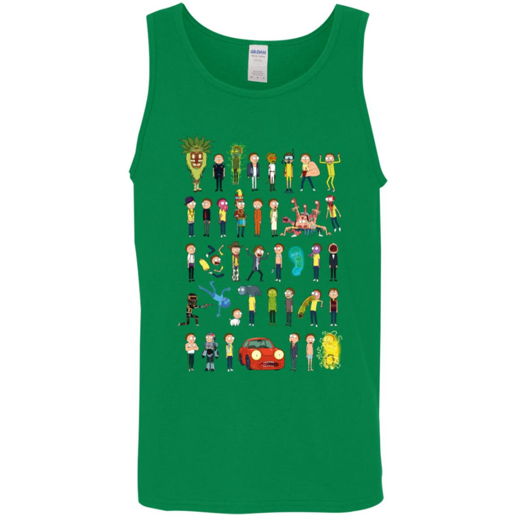 Ricky And Morty The Many Morty's Men Tank Top