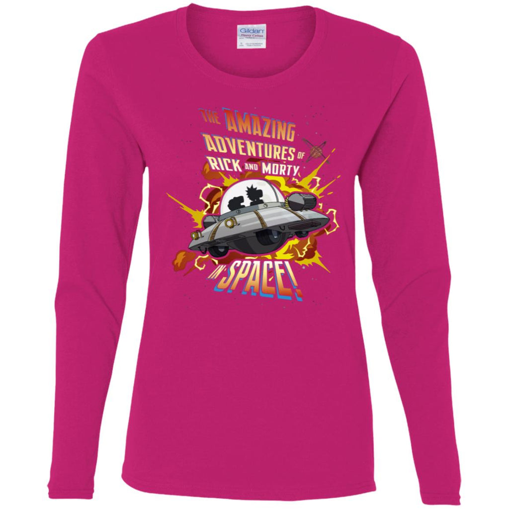 Rick And Morty Amazing Adventures In Space Women Long Sleeve Shirt