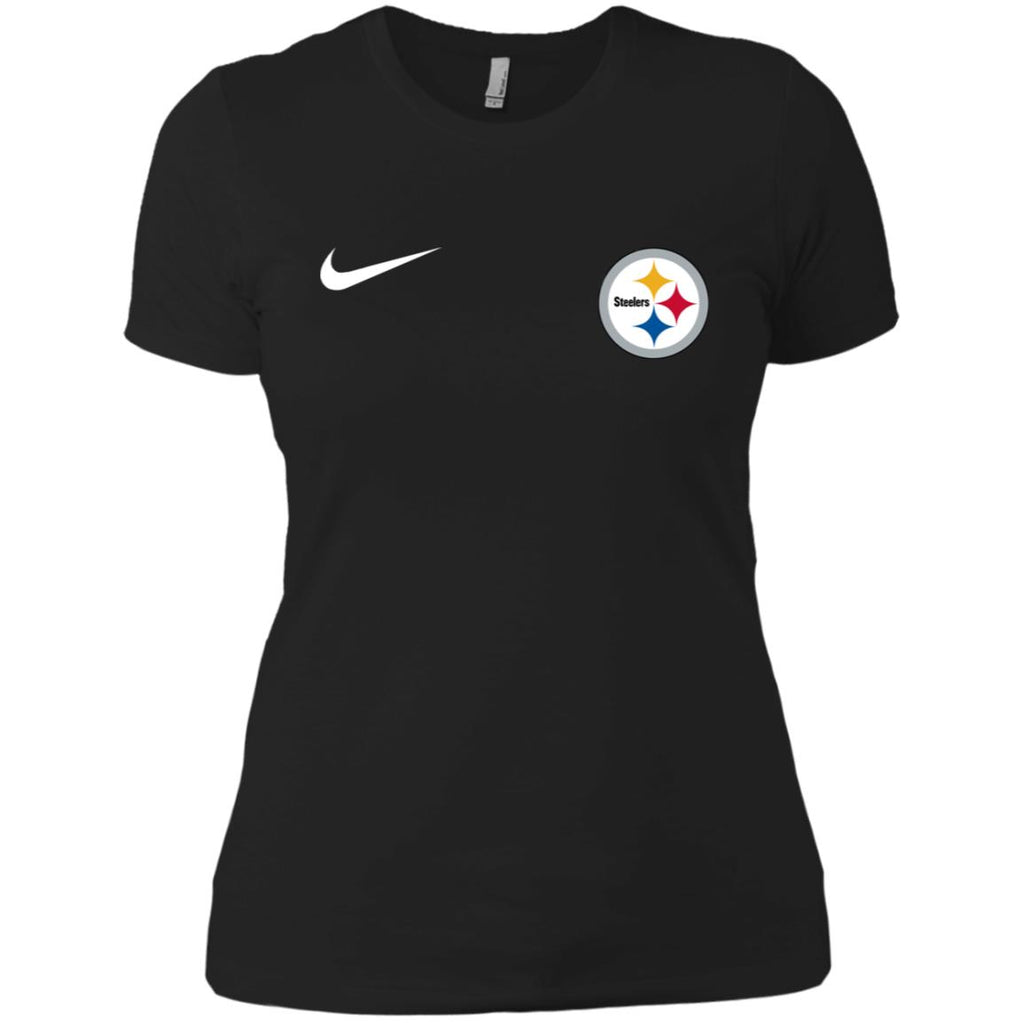 Nike Pittsburgh Steelers Logo Nfl Football Women T-Shirt
