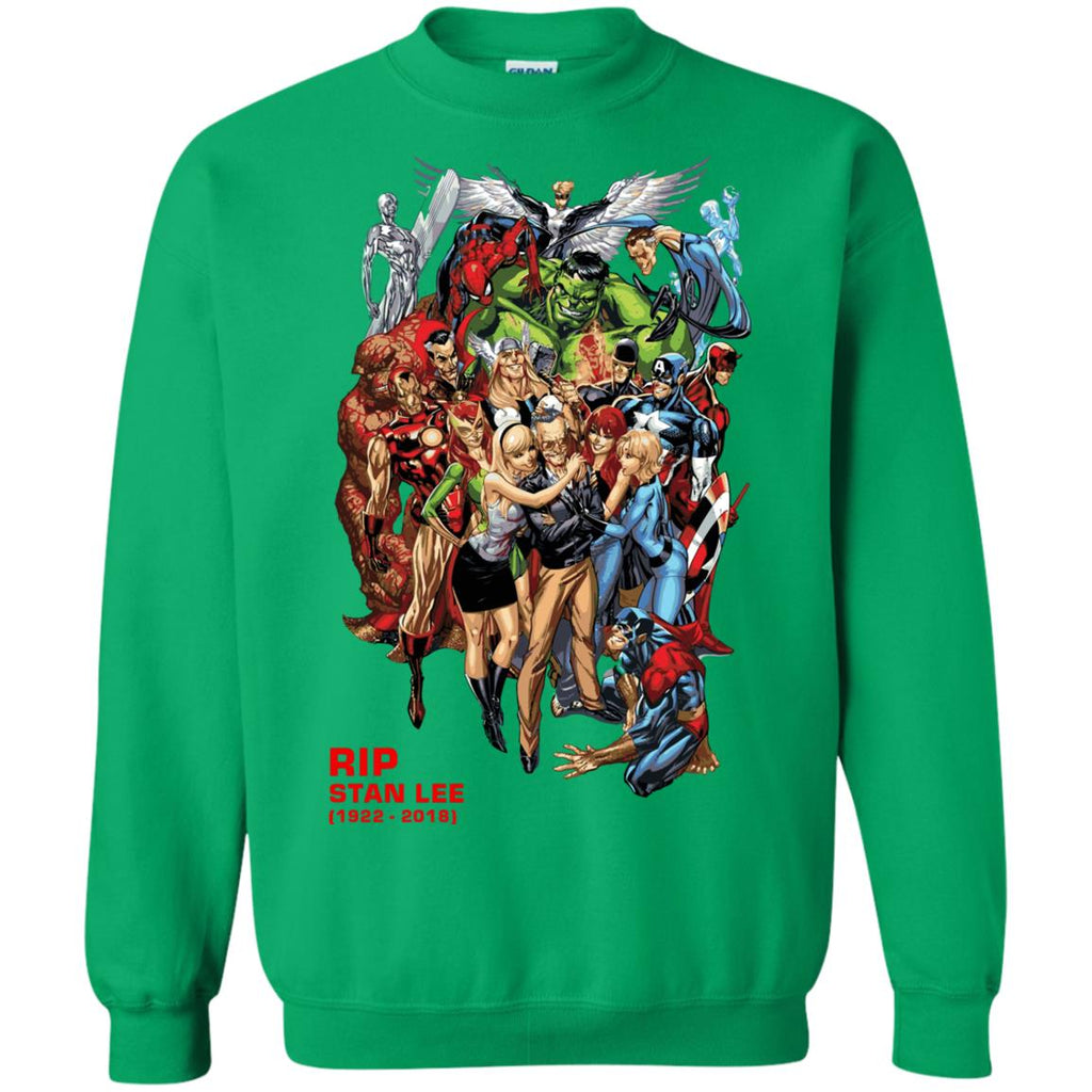 Rip Stan Lee Father Of Super Heroes Unisex Crewneck Pullover Sweatshirt