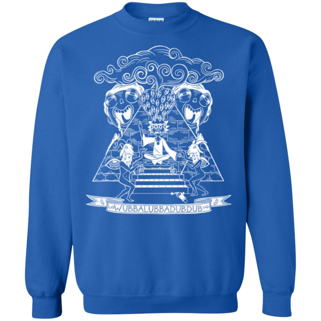 Rick And Morty Wubba Lubba Dub Dub Pyramid Unisex Crewneck Pullover Sweatshirt