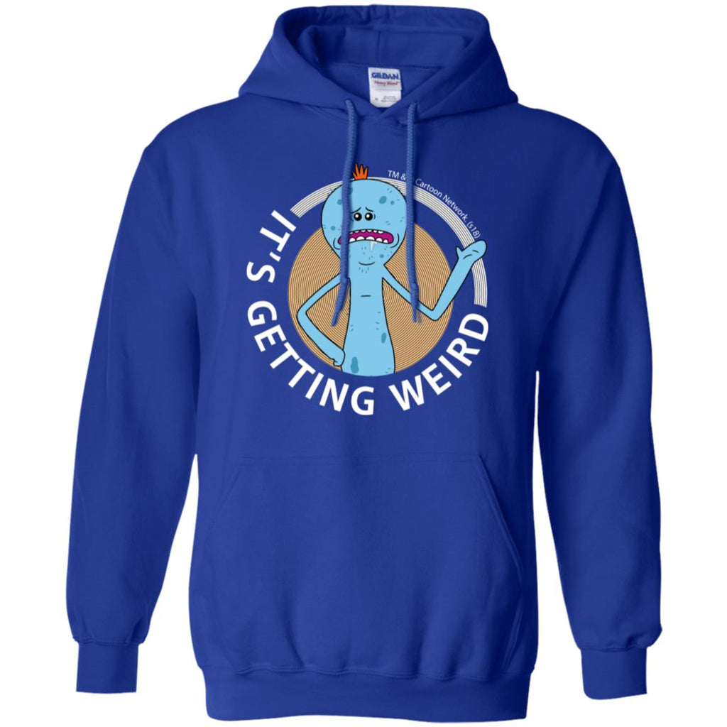 Rick And Morty Mr Meeseeks It's Getting Weird Mug Men Pullover Hoodie