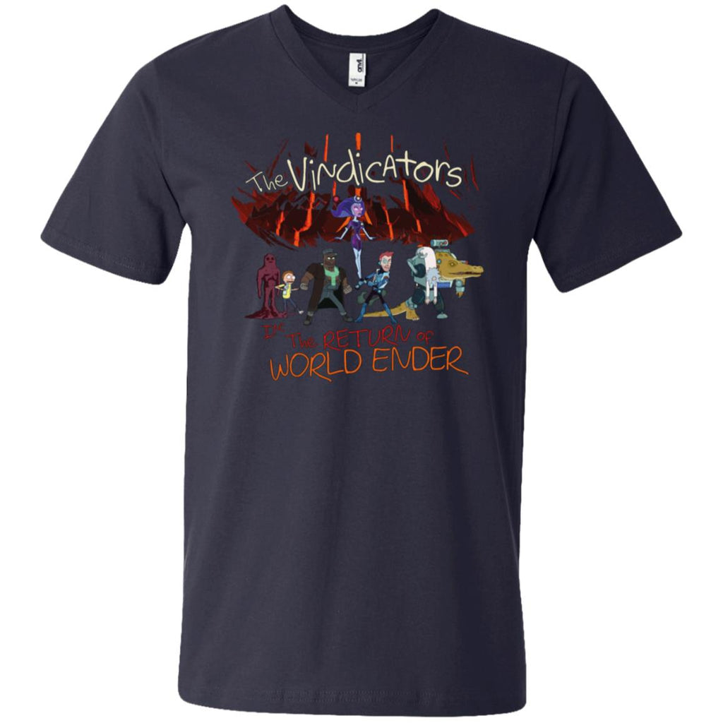Rick And Morty The Vindicators Men V-Neck T-Shirt