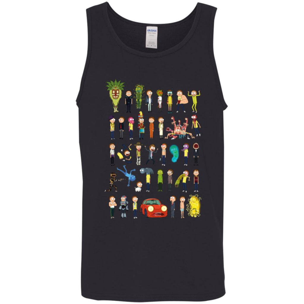 Ricky And Morty The Many Morty's Men Tank Top