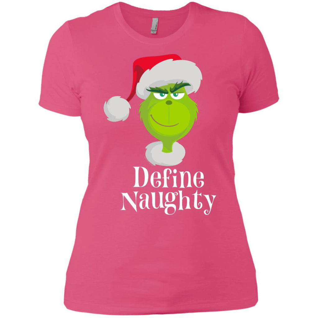 Dr. Seuss The Grinch Naughty Grinch Christmas Women T-Shirt