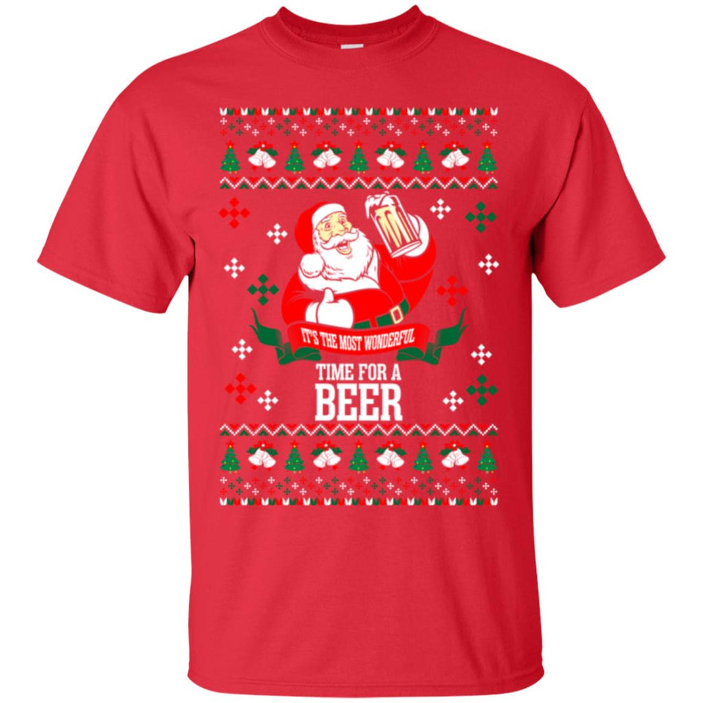 It's The Most Wonderful Time For A Beer Ugly Christmas Men T-Shirt