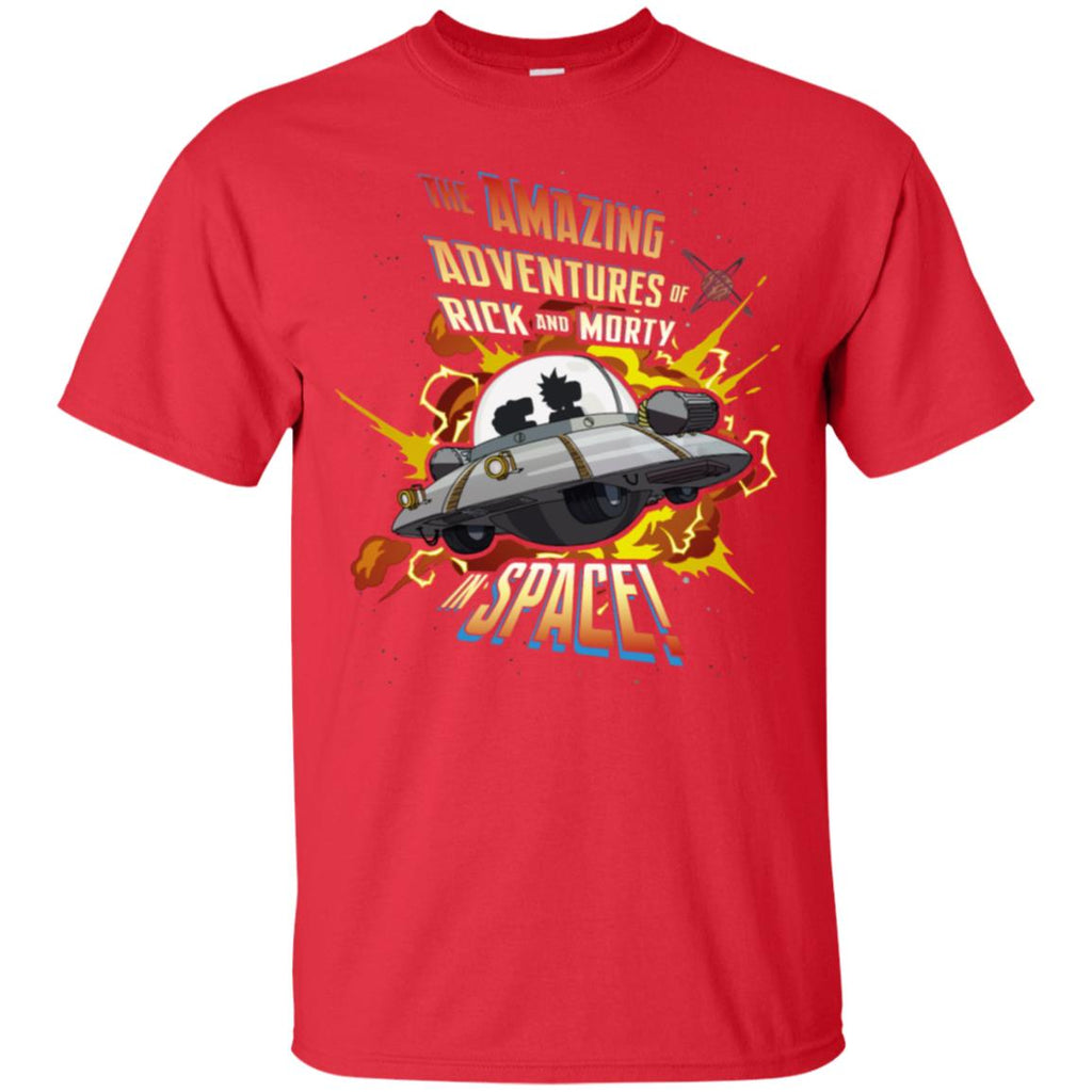 Rick And Morty Amazing Adventures In Space Men T-Shirt
