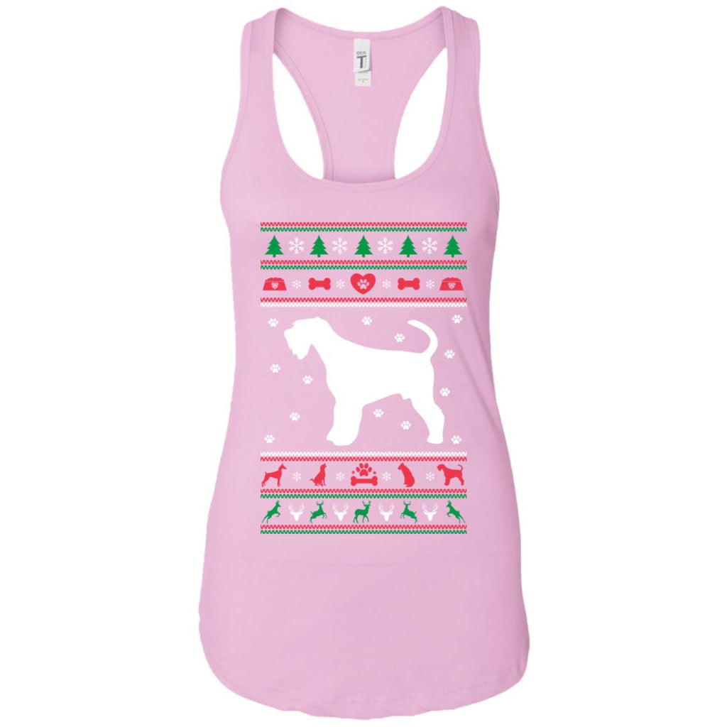 Christmas Airedale Dog Women Tank